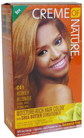 Creme of Nature Moisture-Rich Hair Color with Shea Butter Conditioner Honey Blonde C41