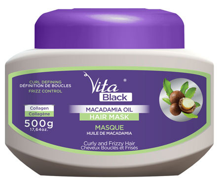 Vita Black Macademia Oil Hair Mask 500g