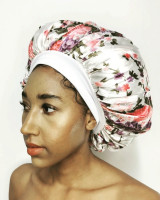 Dreamfix Bonnet weiß mit Floral Design