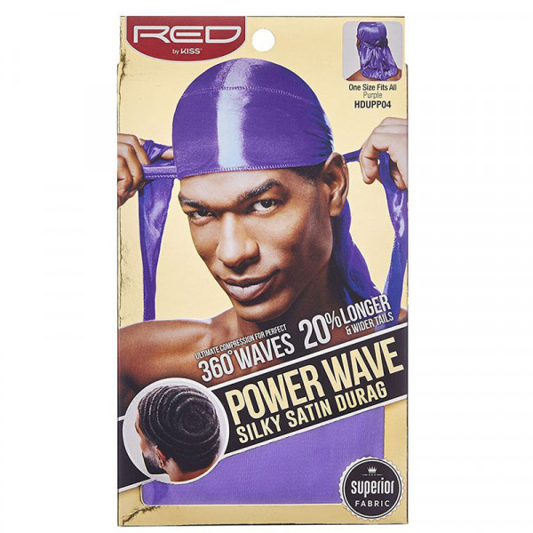 RED by KISS Power Wave Silky Satin Durag Lila Superior Fabric