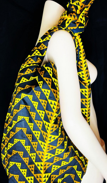 Big Bag African Style #2 Black/yellow