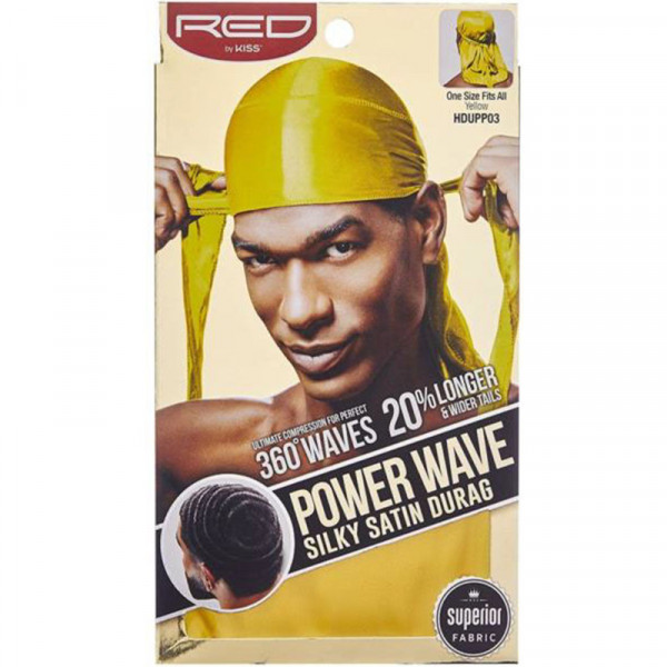 RED by KISS Power Wave Silky Satin Durag Gelb Superior Fabric
