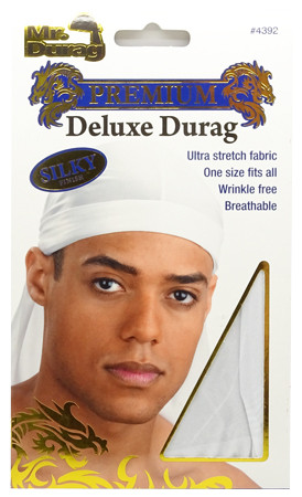 Mr.Durag Premium Deluxe Durag Weiß